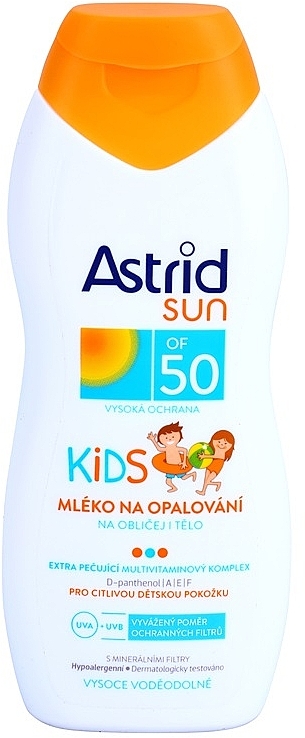 Sonnenschutzmilch für Kinder SPF 50 - Astrid Sun Kids Milk SPF 50 — Bild N2