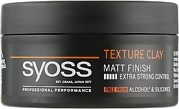 Syoss Texture Clay - Styling-Tonerde mit Matt-Effekt und extra starkem Halt — Bild N2