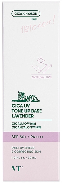 Make-up Basis - VT Cosmetics Cica Uv Tone Up Base Lavender — Bild N1