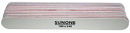 Nagelfeile 180/240 gerade weiß 10 St. - Sunone Nail File — Bild N1