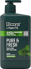 Shampoo-Conditioner gegen Schuppen - Dicora Urban Fit Shampoo & Conditioner 2 In 1 Pure & Fresh — Bild N2