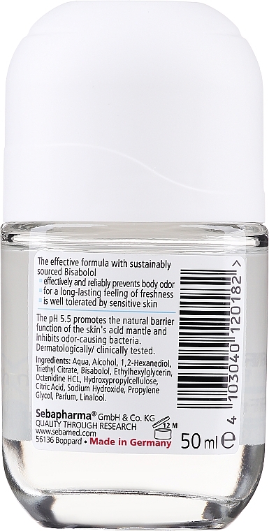 Deo Roll-on Antitranspirant - Sebamed Deodorant Fresh — Bild N2