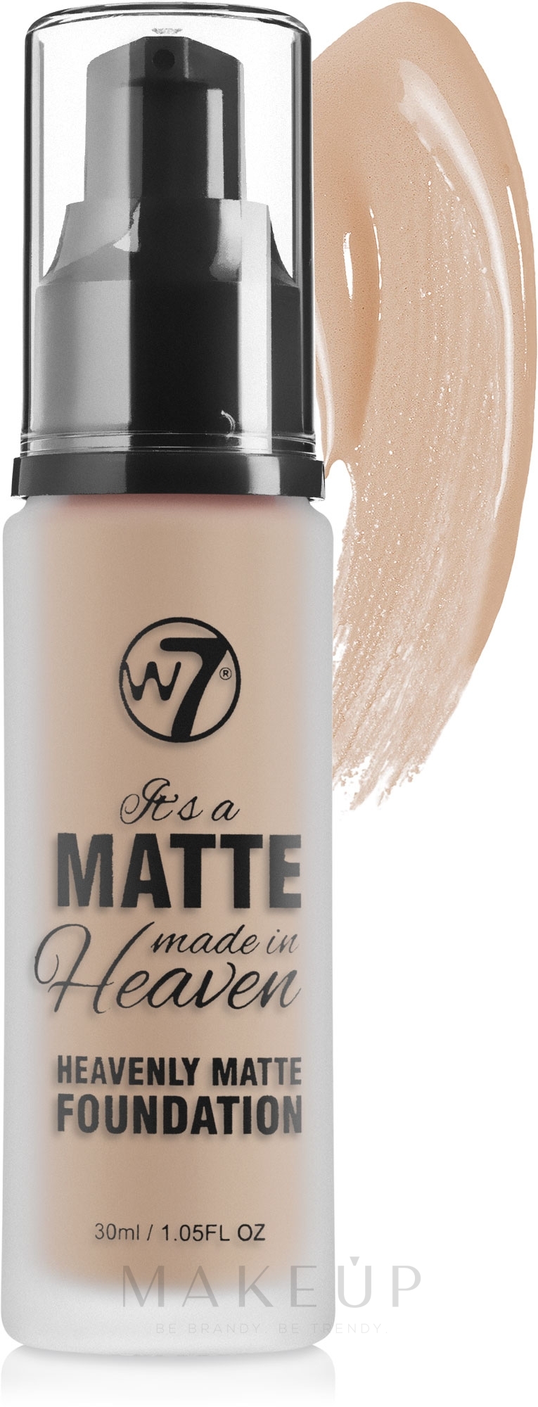 Matte Foundation - W7 It's a Matte Made in Heaven Heavenly Foundation — Bild Early Tan