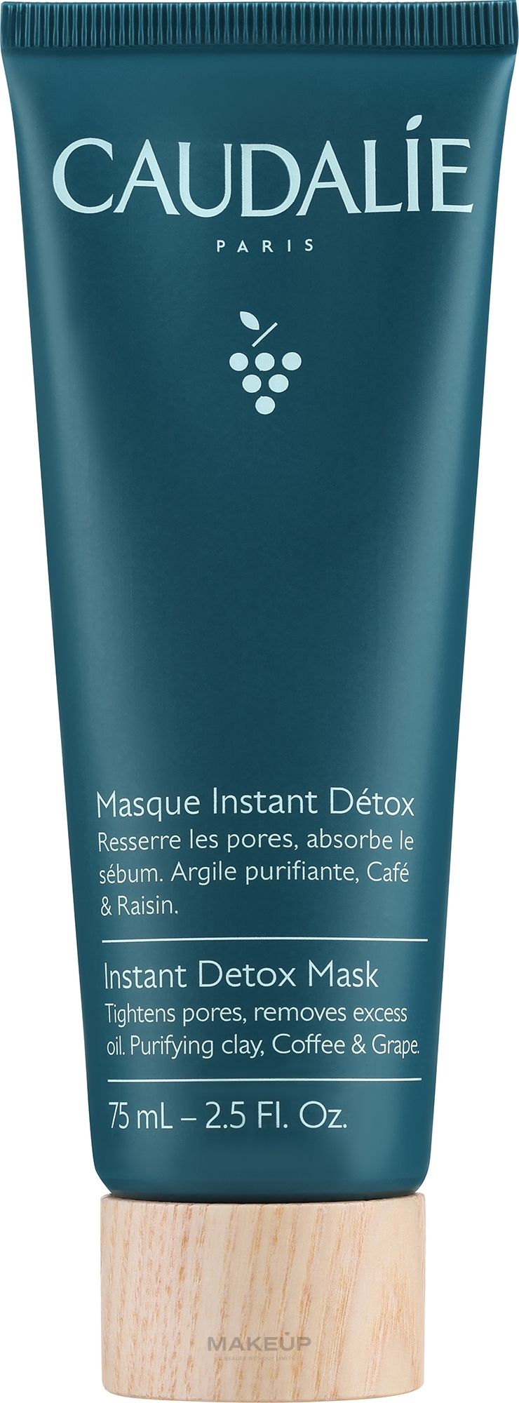 Detox-Gesichtsmaske zur tiefen Reinigung mit rosa Tonerde - Caudalie Instant Detox Mask — Bild 75 ml