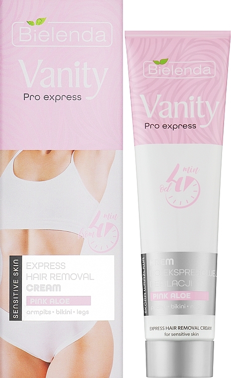 Enthaarungscreme mit rosa Aloe-Extrakt - Bielenda Vanity Pro Express Hair Removal Cream Pink Aloe — Bild N2