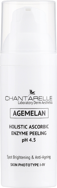 Aufhellendes und verjüngendes Peeling mit Ascorbinsäure - Chantarelle Agemelan Holistic Ascorbic Enzyme Peeling pH 4,5 — Bild N2