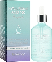 Düfte, Parfümerie und Kosmetik Feuchtigkeitsspendendes Gesichtsserum mit Hyaluronsäure - FarmStay Hyaluronic Acid 100 Ampoule