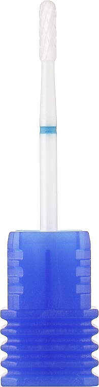 Keramik-Nagelfräser Abgerundeter Zylinder 2,3 mm blau - Head The Beauty Tools — Bild N1