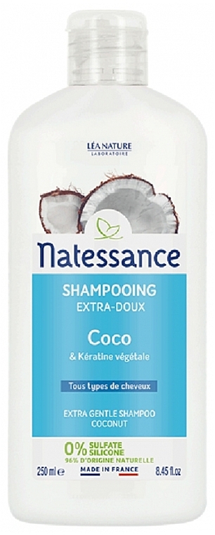 Shampoo mit Kokosöl - Natessance Extra Gentle Shampoo Coconut — Bild N2