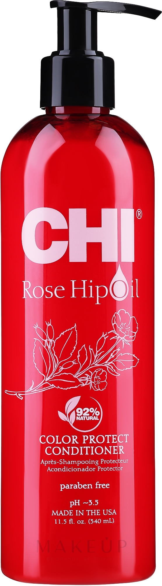 Conditioner mit Hagebuttenöl und Keratin - CHI Rose Hip Oil Protecting Conditioner — Bild 340 ml