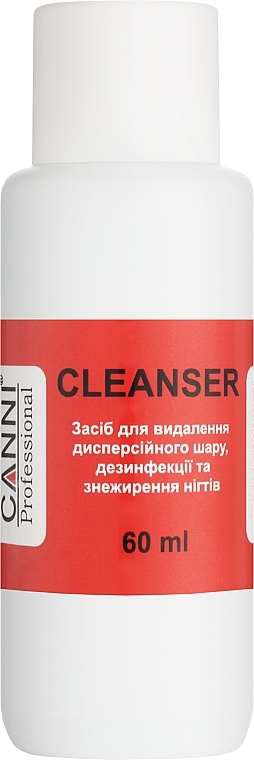 Klebeschichtentferner, Desinfektionsmittel und Nagelentfetter - Canni Cleanser 3 in 1 — Bild N1