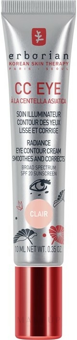 Beruhigende CC Creme für die sensible Augenpartie LSF 20 - Erborian Finish CC Eye Cream — Bild Clair