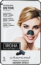 Nasenpatch mit Aktivkohle - Iroha Nature Detox Cleansing Strips Charcoal — Bild N1