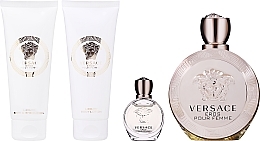Versace Eros Pour Femme - Duftset (Eau de Parfum 100ml + Eau de Parfum Mini 5ml + Körperlotion 100ml + Duschgel 100ml) — Bild N2