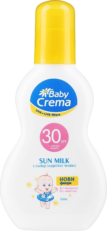 Sonnenschutz-Milchspray für Gesicht und Körper - Baby Crema Sun Milk SPF 30+ — Bild N1