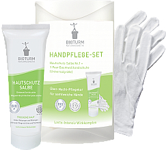 Düfte, Parfümerie und Kosmetik Handpflegeset - Bioturm Hand Care Set (Hautschutz-Salbe 50ml + Handschuh 2 St.)