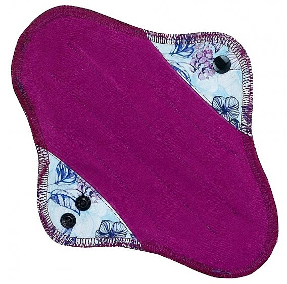 Wiederverwendbare Slipeinlagen mit Baumwolle Fuchsie mit Blumen - Soft Moon Ultra Comfort Regular — Bild N2