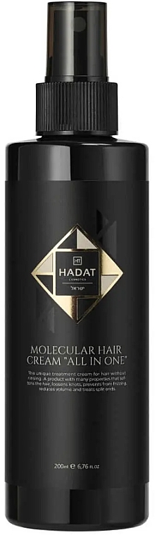 Molekulares Cremespray für das Haar ohne Ausspülen - Hadat Cosmetics Molecular Hair Cream All In One  — Bild N1