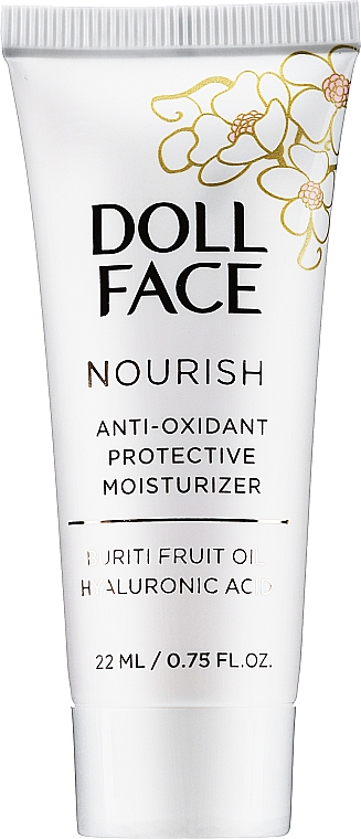 GESCHENK! Schützende und pflegende Feuchtigkeitslotion für das Gesicht mit Antioxidantien und Hyaluronsäure - Doll Face Nourish Anti-Oxidant Protective Moisturizer (Mini) — Bild N1