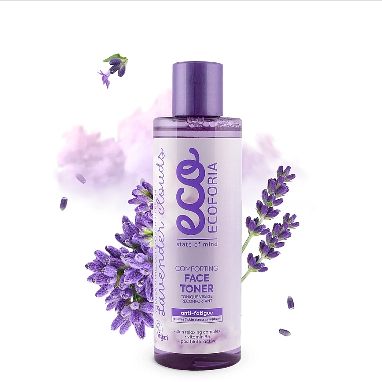 Gesichtstoner - Ecoforia Lavender Clouds Comforting Face Toner — Bild N1