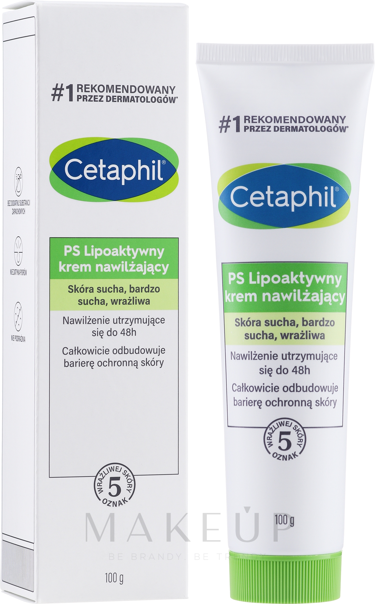 Feuchtigkeitsspendende Körpercreme - Cetaphil Moisturising Cream For Sensitive Or Dry Skin — Bild 100 g