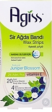 Düfte, Parfümerie und Kosmetik Enthaarungsstreifen für den Körper mit natürlichem Wacholderextrakt und Vitamin E - Agiss Wax Strips for Sensitive Skin