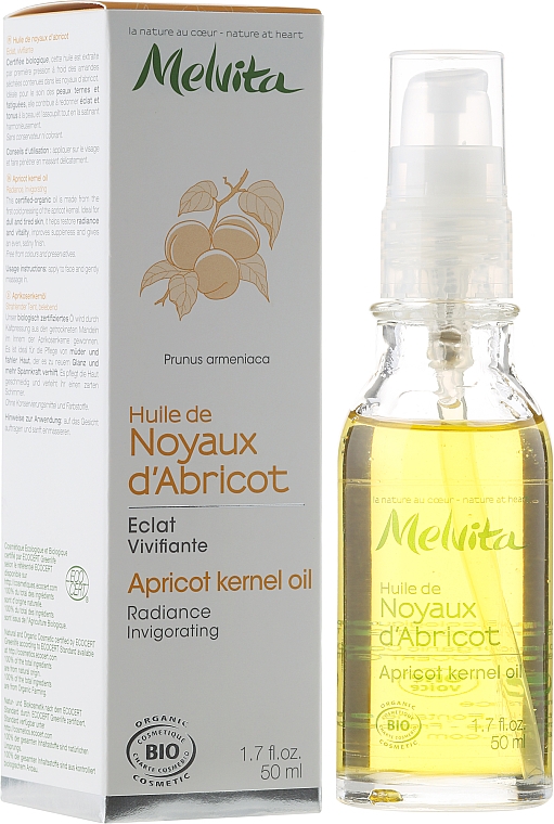 Aprikosenkernöl für das Gesicht - Melvita Huiles De Beaute Apricot Kernel Oil — Bild N1