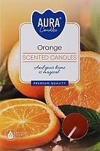 GESCHENK! Teelichter Orange - Bispol Orange Scented Candles — Bild N1