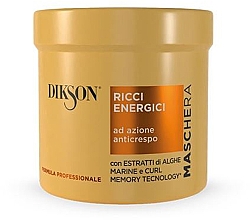 Energiespendende Maske für lockiges Haar mit Meeresalgenextrakten - Dikson Hair Mask Ricci Energici — Bild N1