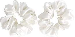 Düfte, Parfümerie und Kosmetik Scrunchie-Haargummi Größe M weiß - de Lure Scrunchie Set