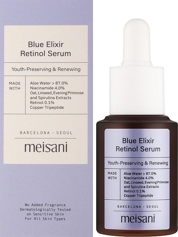 Anti-Aging-Serum mit Retinol - Meisani Blue Elixir Retinol Serum — Bild N2