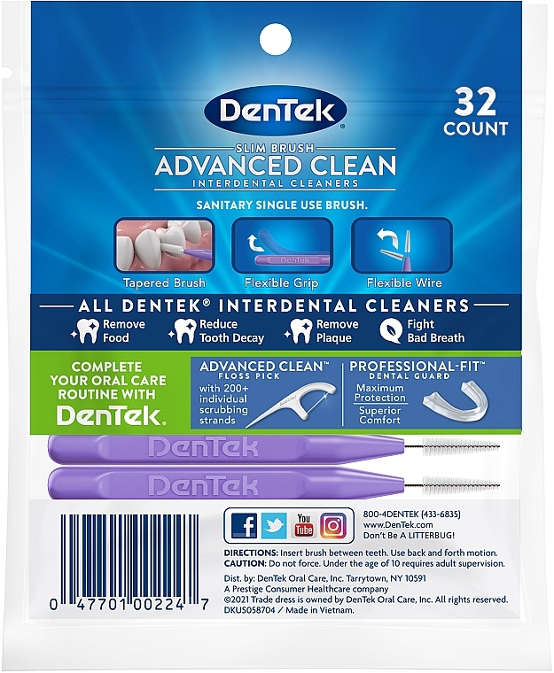 Interdentalbürsten - DenTek Slim Brush Cleaners Ultra Thin Tapered — Bild N2