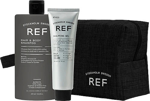 Set - REF Hair & Body Essentials Kit (shmp/285ml + h/gel/150ml + bag) — Bild N1