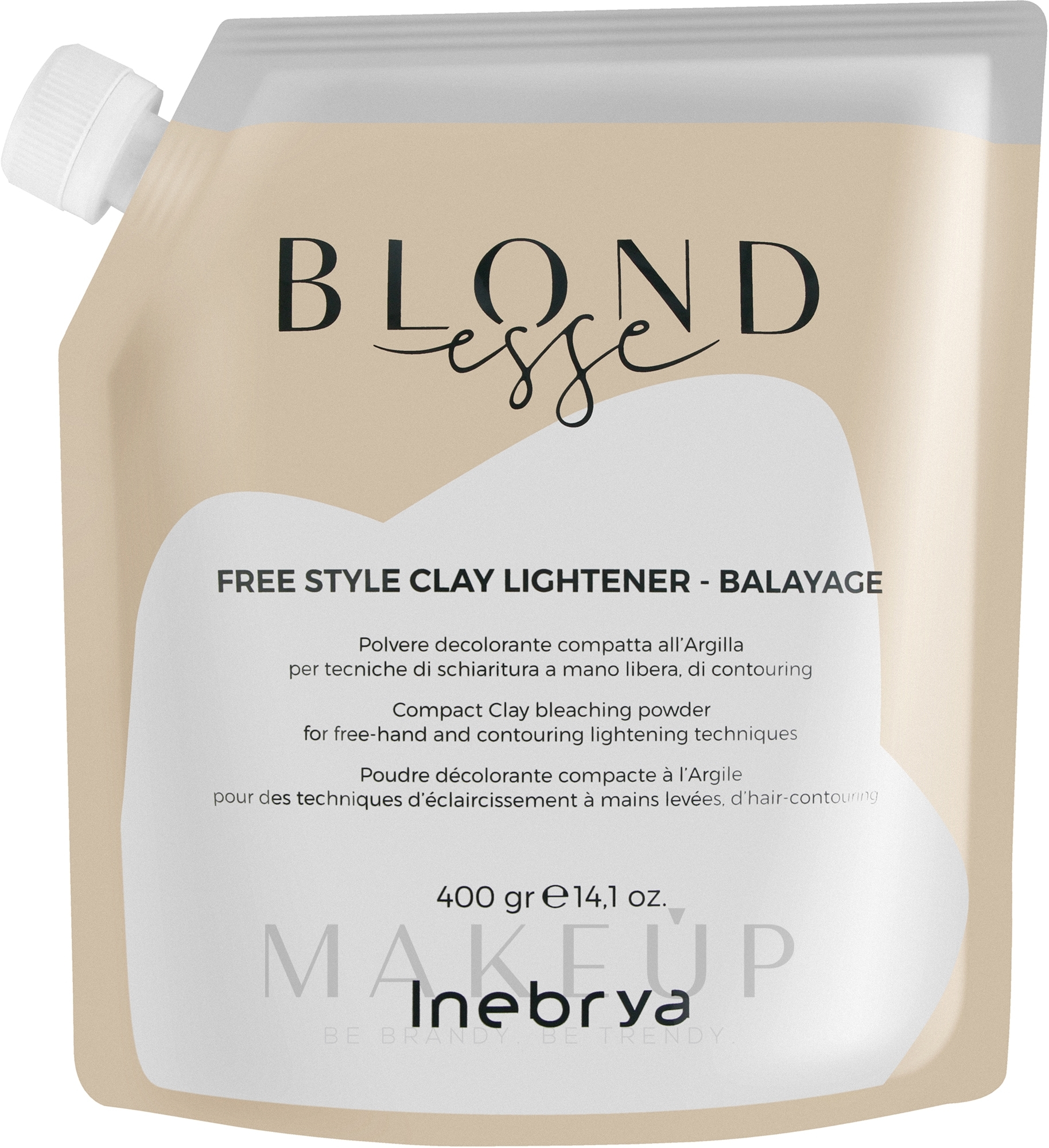 Aufhellendes Haarpulver - Inebrya Blondesse Free Style Clay Light Balayage — Bild 400 g