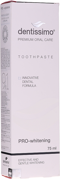 Aufhellende Zahnpasta - Dentissimo Pro-Whitening Tothpaste