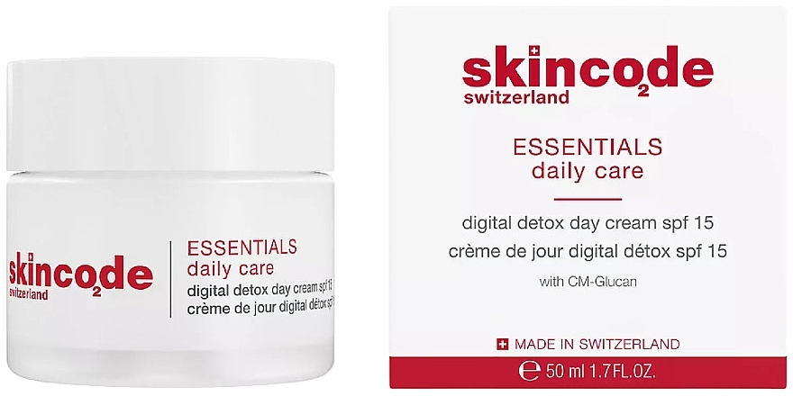 Gesichtscreme für den Tag - Skincode Essentials Digital Detox Day Cream SPF15 — Bild N1