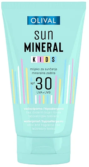 Sonnenschutz-Körpermilch für Babys SPF 30 - Olival Sun Mineral Kids Milk SPF 30 — Bild N1