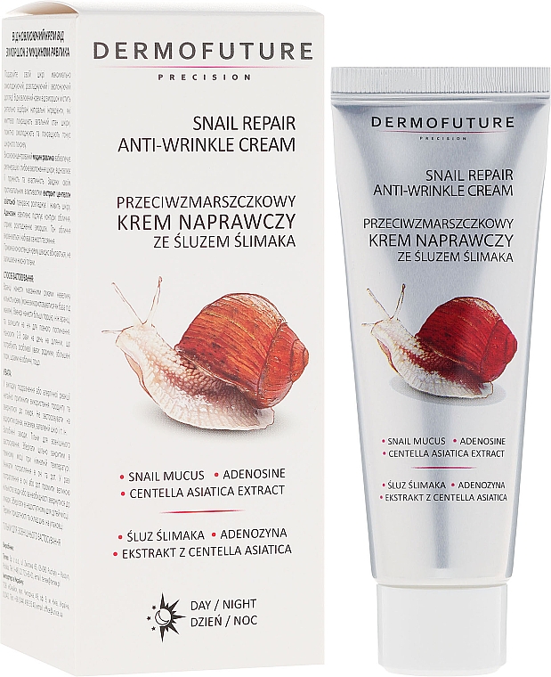 Anti-Falten Gesichtscreme mit Schneckenschleim - Dermofuture Snail Repair Anti-Wrinkle Face Cream