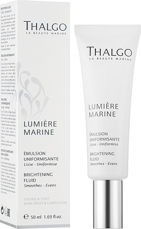 Aufhellende Gesichtsemulsion gegen Pigmentflecken mit Braunalgenextrakt - Thalgo Lumiere Marine Brightening Fluid — Bild N2