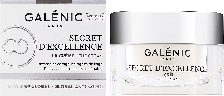 Glättende und feuchtigkeitsspendende Anti-Aging Creme für Gesicht, Hals und Dekolleté - Galenic Secret D'Excellence The Cream — Bild N1