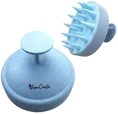 Kopfhautmassagebürste pastellblau - Deni Carte — Bild N1