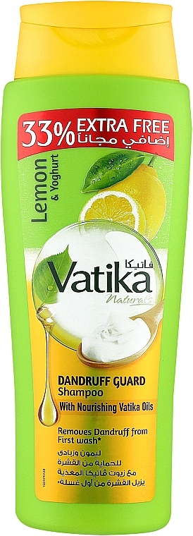 Erfrischendes Zitronenshampoo gegen Schuppen - Dabur Vatika Refreshing Lemon Shampoo — Bild N1