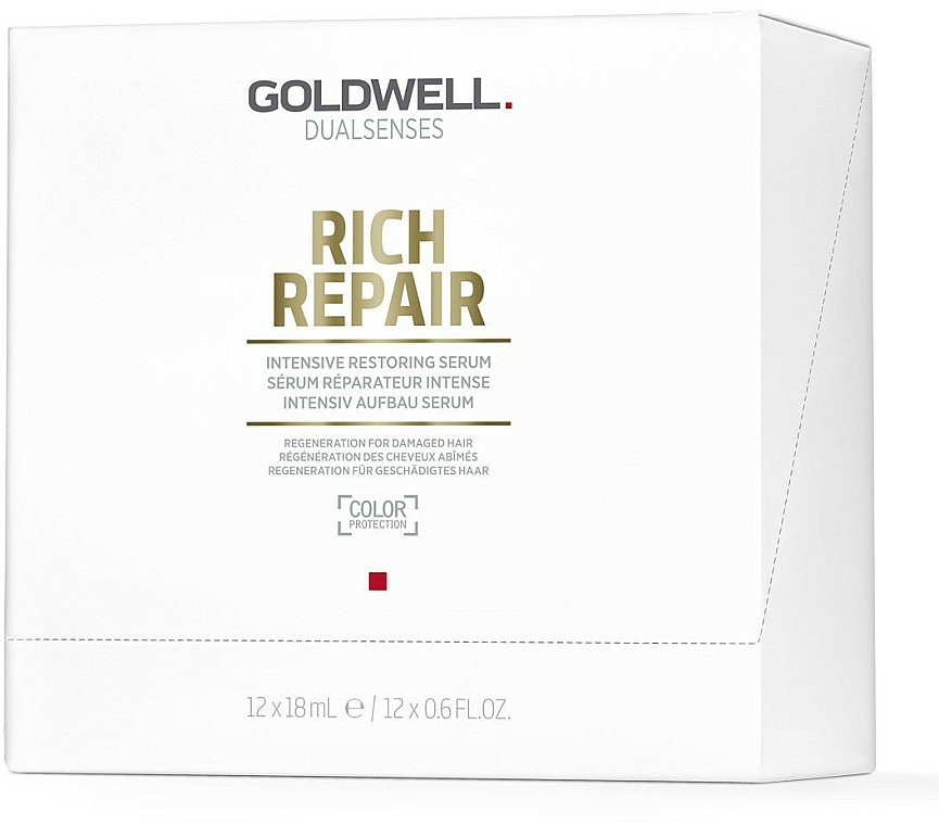Regenerierendes Haarserum für geschädigtes Haar - Goldwell Dualsenses Rich Repair Intensive Restoring Serum — Bild N2