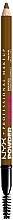 Augenbrauenstift - NYX Professional Makeup Powder Louder Eyebrow Pencil  — Bild N1