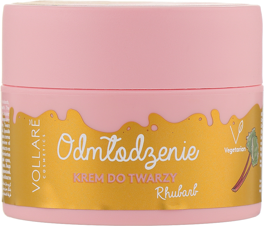 Feuchtigkeitsspendende Anti-Aging Gesichtscreme mit Rhabarberextrakt - Vollare Face Cream — Bild N1