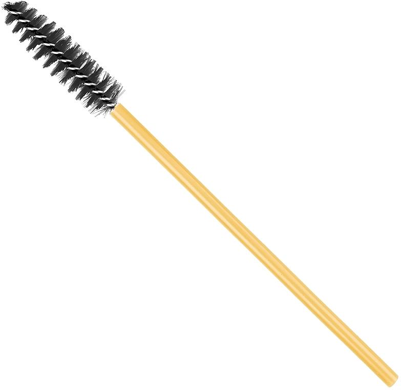 Pinsel für Wimpern und Augenbrauen schwarz mit goldenem Griff - Clavier — Bild N3