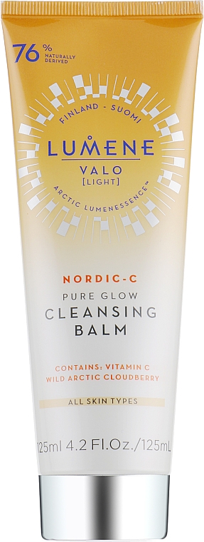 Sanfter Gesichtsreinigungsbalsam mit arktischem Moltebeersamenöl und Vitamin C für strahlende Haut - Lumene Valo Cleansing Balm — Bild N1