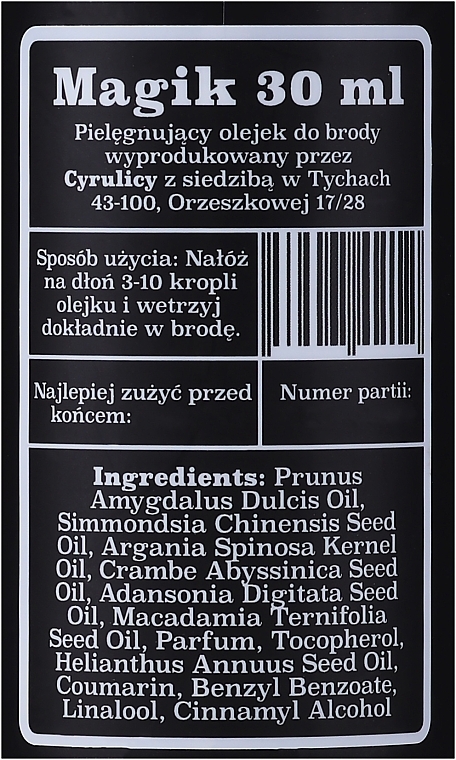 Bartöl Magier - Cyrulicy Magik Beard Oil — Bild N3