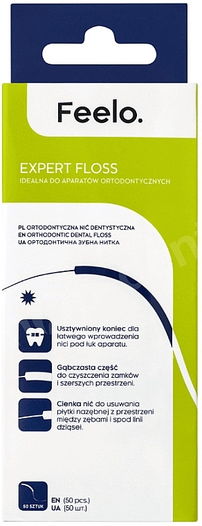 Kieferorthopädische Zahnseide - Feelo Expert Floss	 — Bild N1