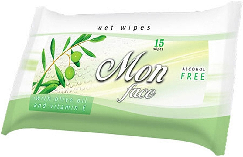 Feuchttücher für das Gesicht mit Olivenöl - Areon Mon Wet Wipes Face — Bild N1